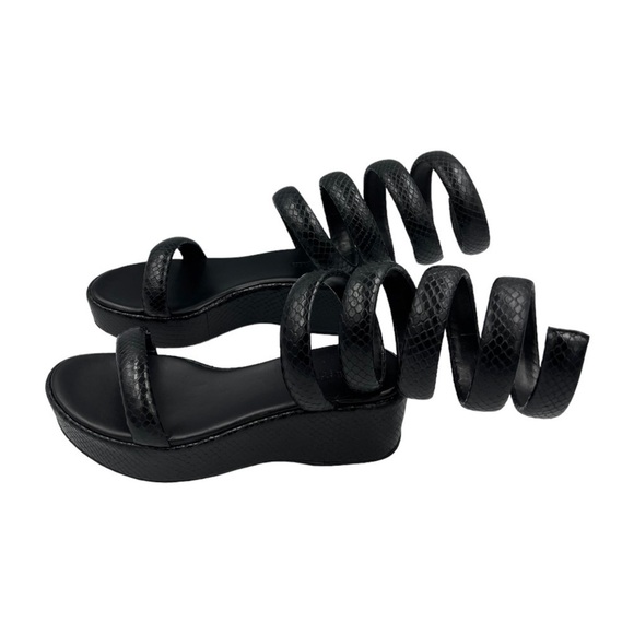 NWOT CULT GAIA Gabi Platform Sandals Black 5/35 - Picture 7 of 10